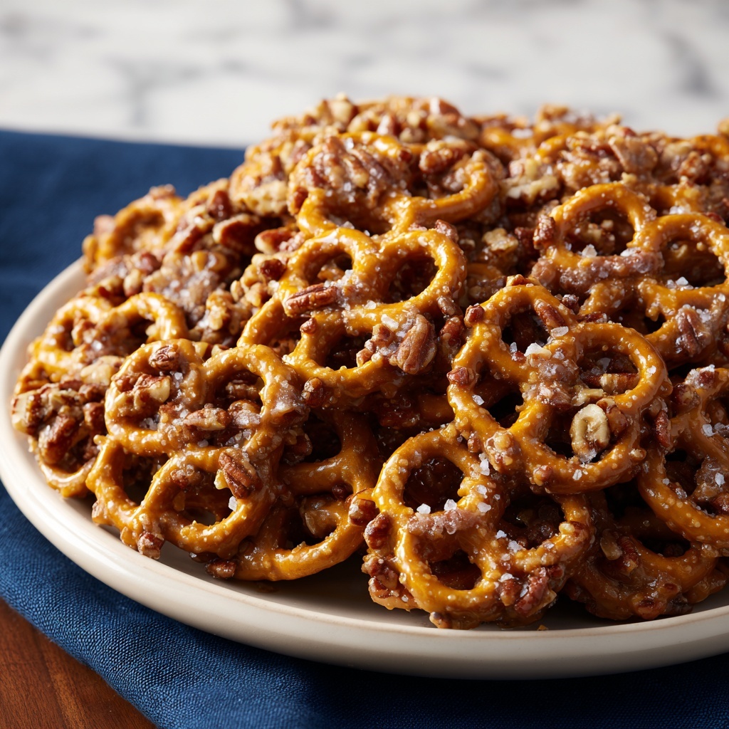 Butter Toffee Pretzels: Sweet, Salty & Totally Addictive Recipe - Recipe Image