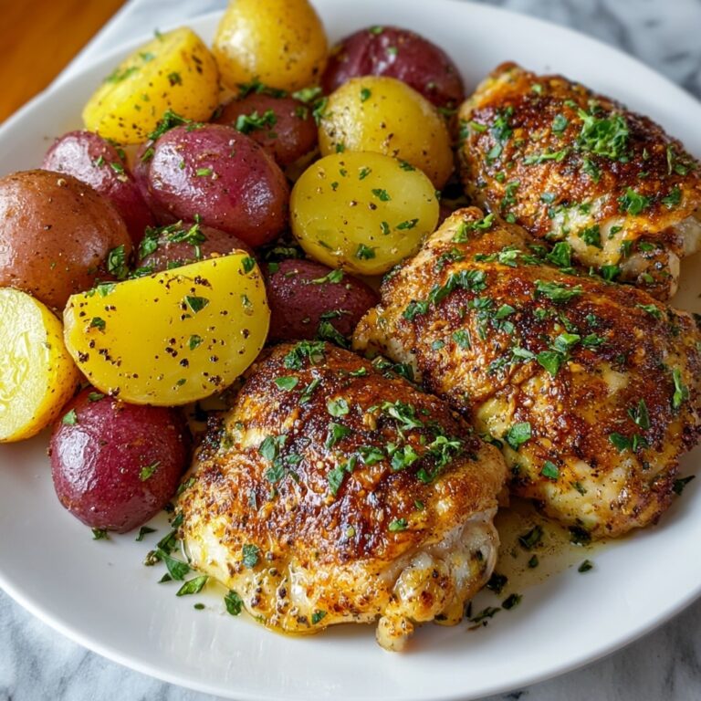 Garlic Parmesan Chicken and Potatoes Recipe