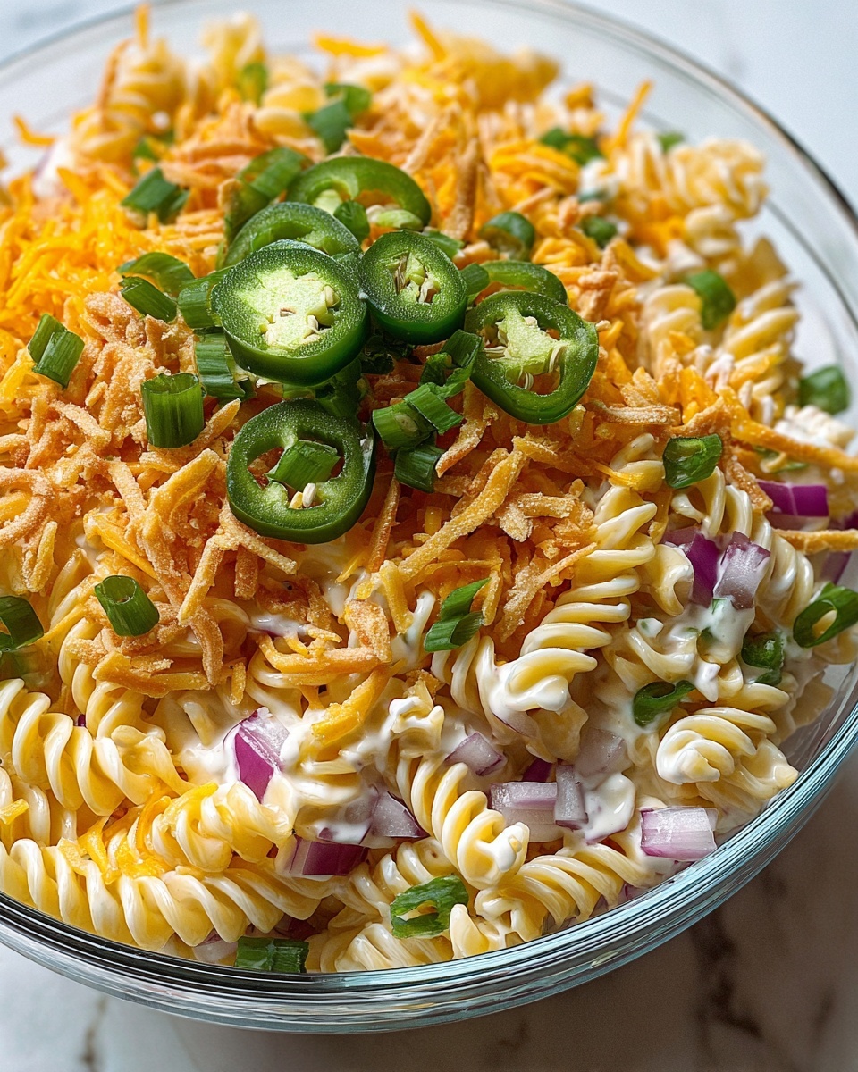 Cheesy Jalapeño Popper Pasta Salad Recipe - Recipe Image