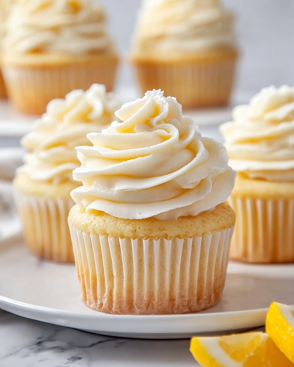 Honey Lemon Cupcakes with Creamy Honey Frosting Recipe - Recipe Image