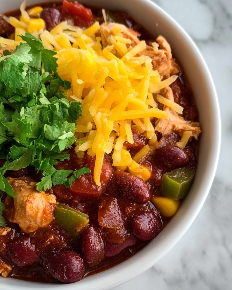 Hearty Homemade Chicken Chili Recipe - Recipe Image