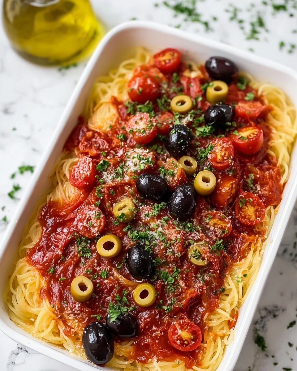 Homemade Puttanesca Pasta Bake Recipe - Recipe Image