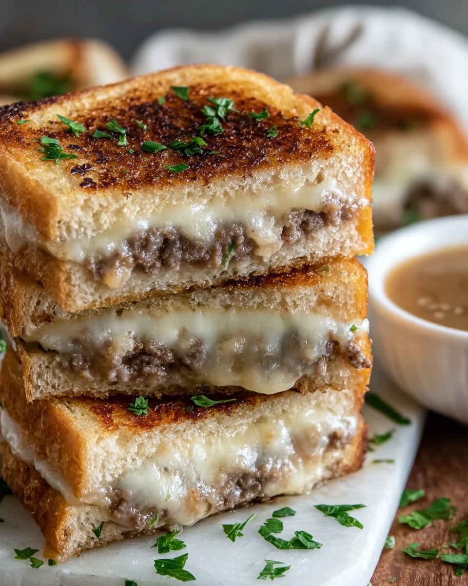 Easy French Dip Squares Recipe – Perfect Party Appetizer Recipe - Recipe Image