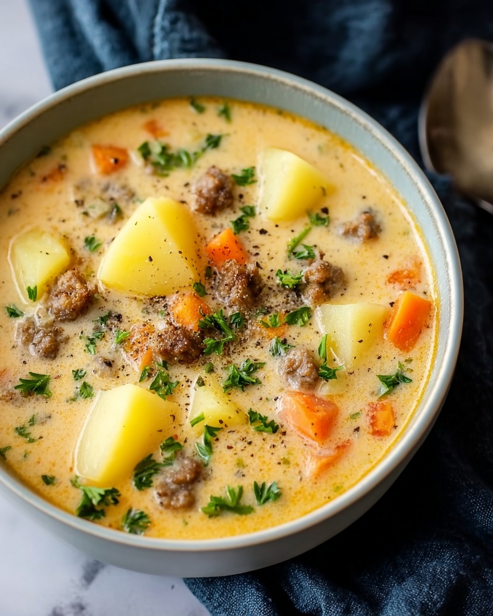Easy Sausage Potato Soup Recipe - Recipe Image