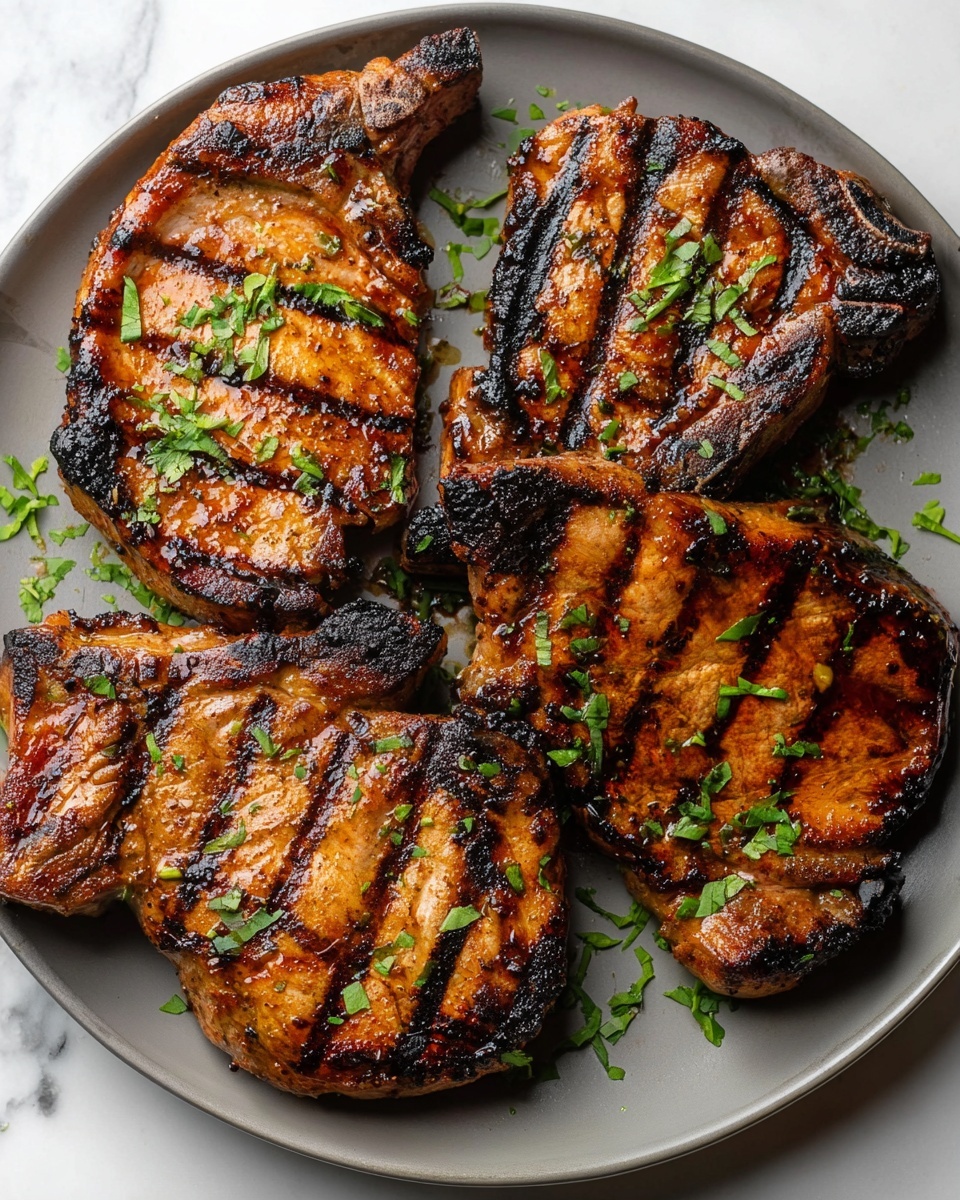 Easy Grilled Pork Chops Recipe - Recipe Image