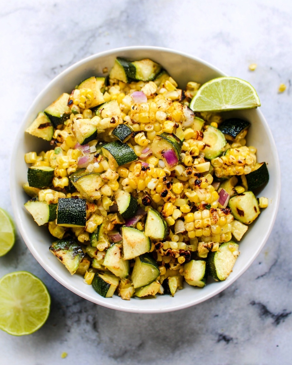 Grilled Corn and Zucchini Salad Recipe - Recipe Image