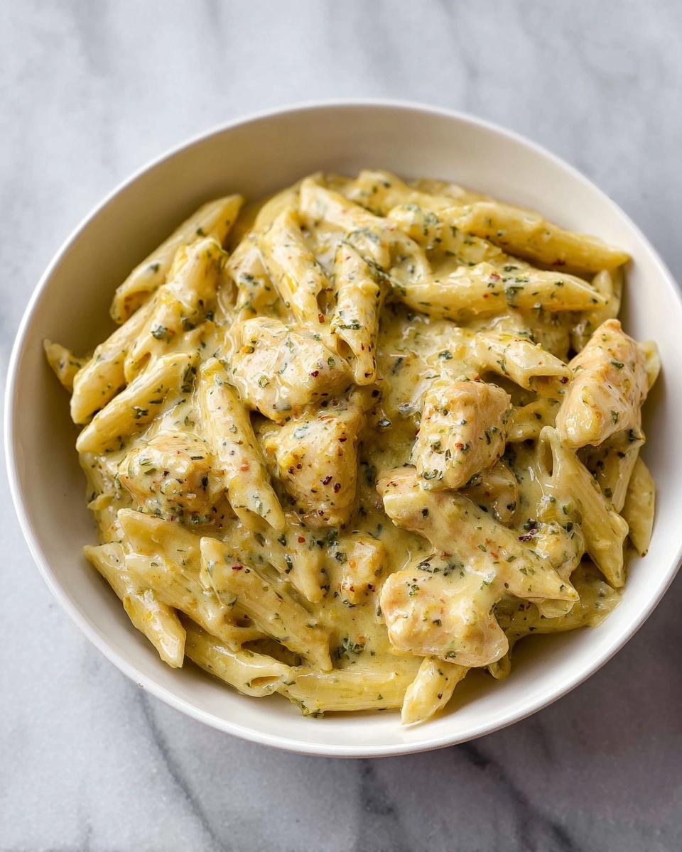 Super Easy Chicken Pesto Pasta Recipe - Recipe Image