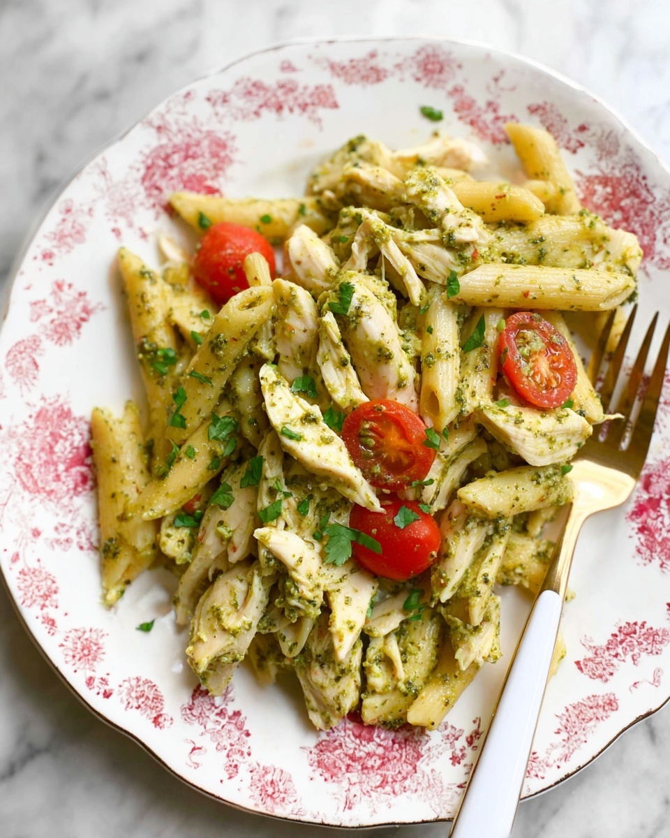 Chicken Pesto Pasta Salad Recipe - Recipe Image