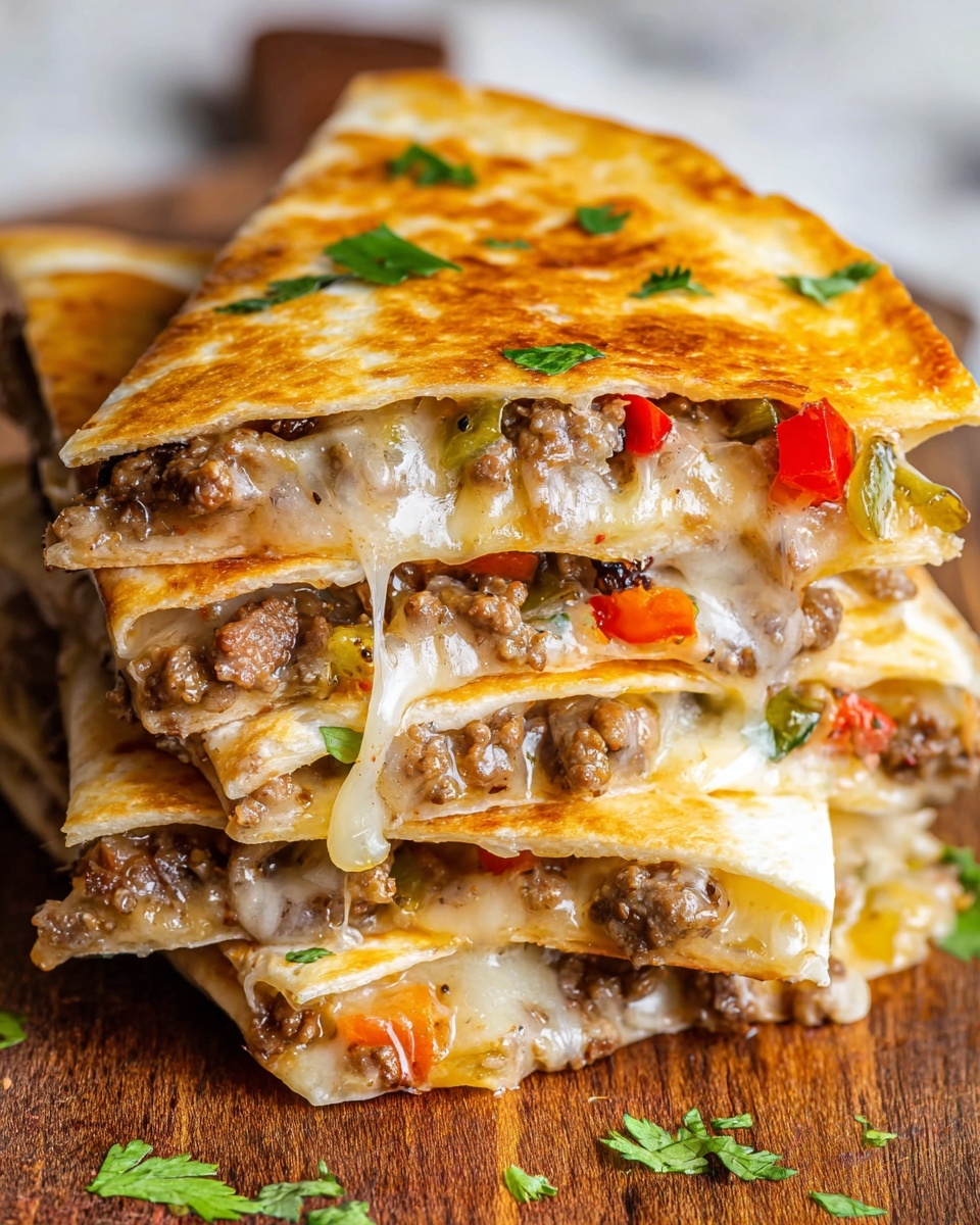 Philly Cheesesteak Quesadilla Recipe - Recipe Image