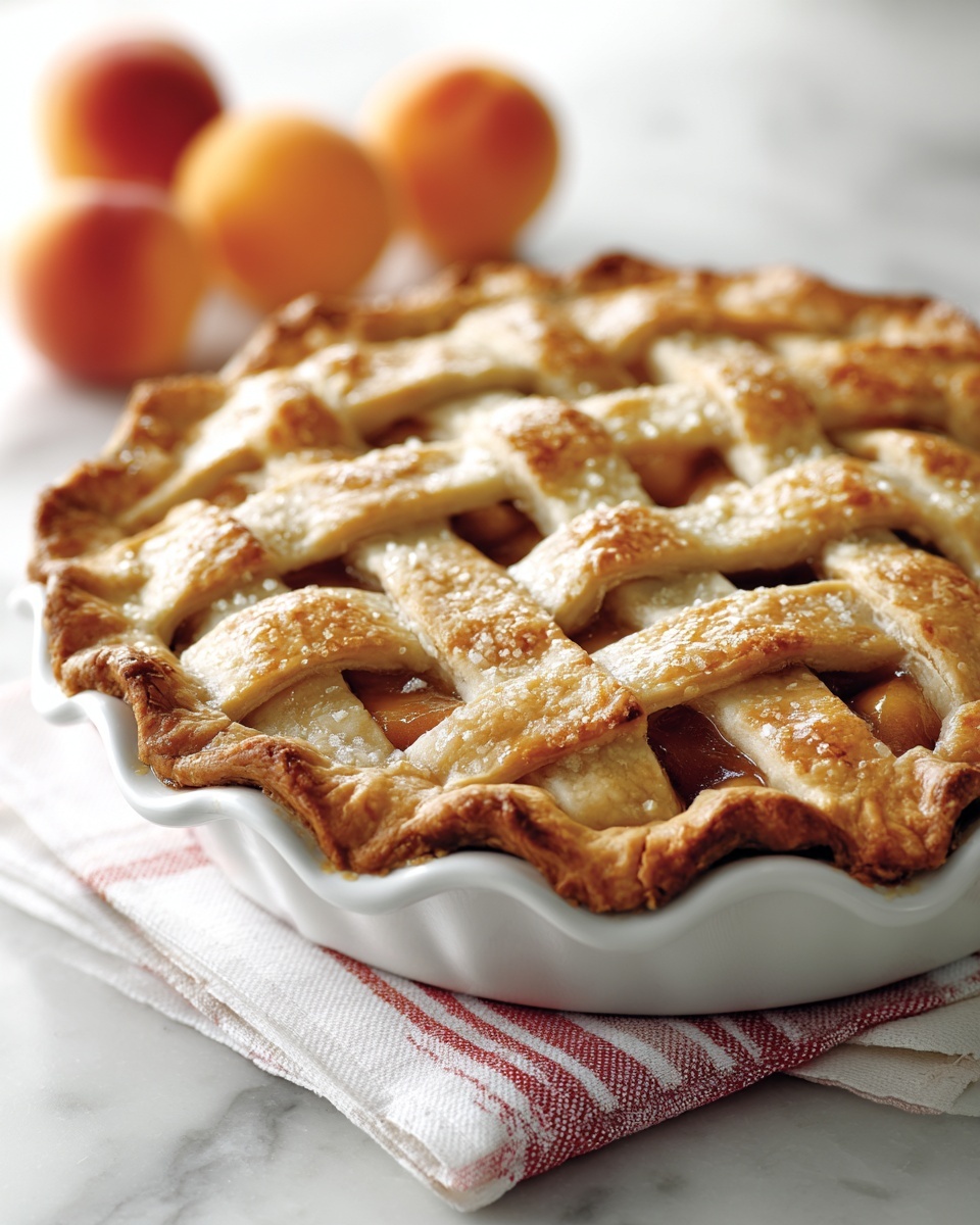 Sweet Apricot Pie with Flaky Cream Cheese Pastry Recipe - Recipe Image