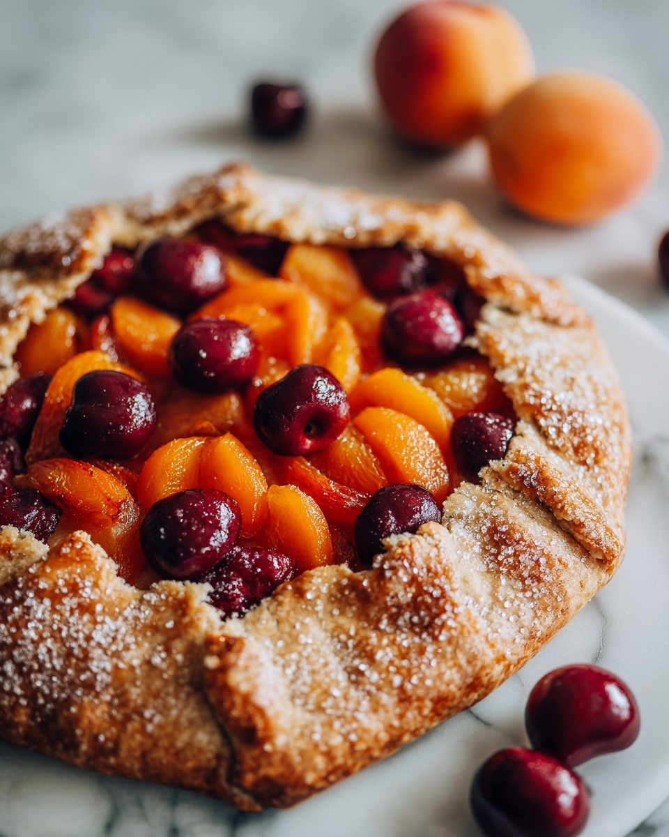 Apricot Cherry Galette Recipe - Recipe Image