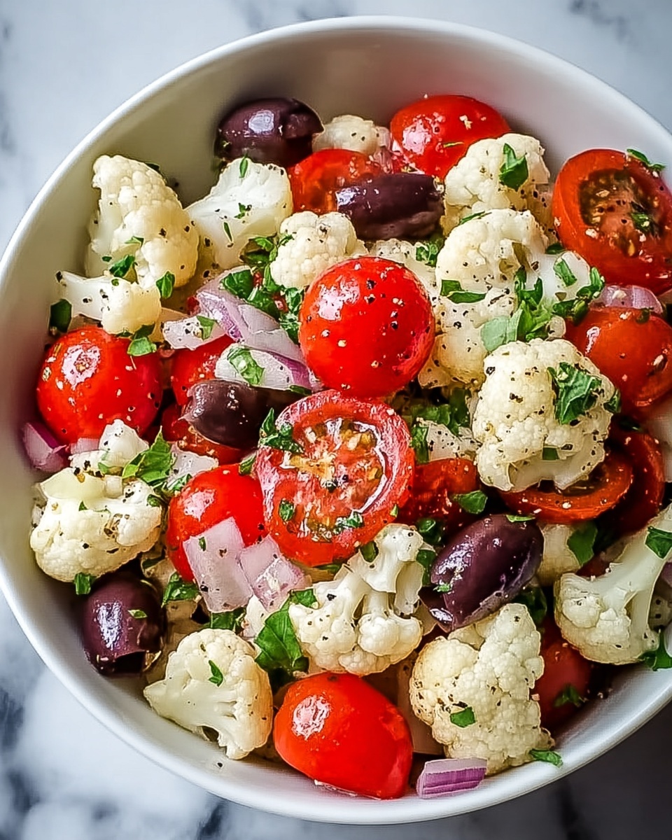 Sicilian Cauliflower Salad: A Flavorful Mediterranean Delight Recipe - Recipe Image