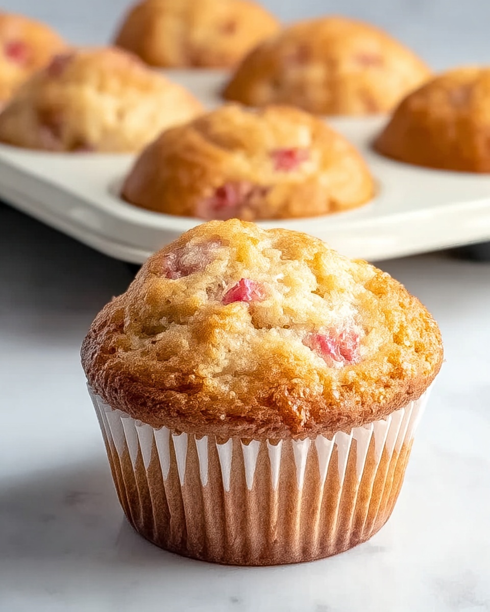 Rhubarb Muffins with Greek Yogurt Recipe - Recipe Image