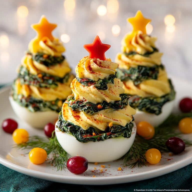 Deviled Egg Christmas Trees Recipe