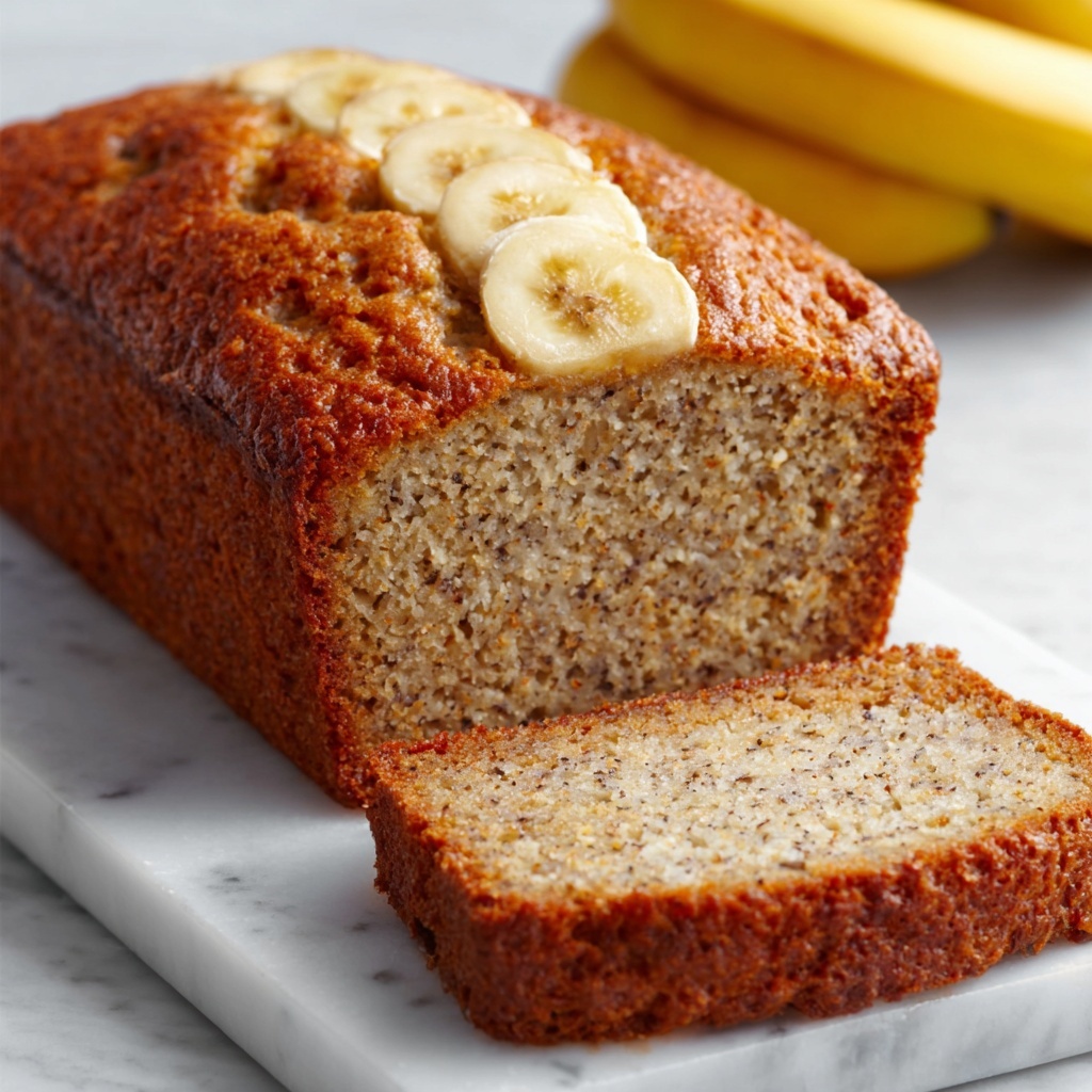 Easy 3-Ingredient Banana Bread: Moist, Quick & Beginner-Friendly Recipe - Recipe Image