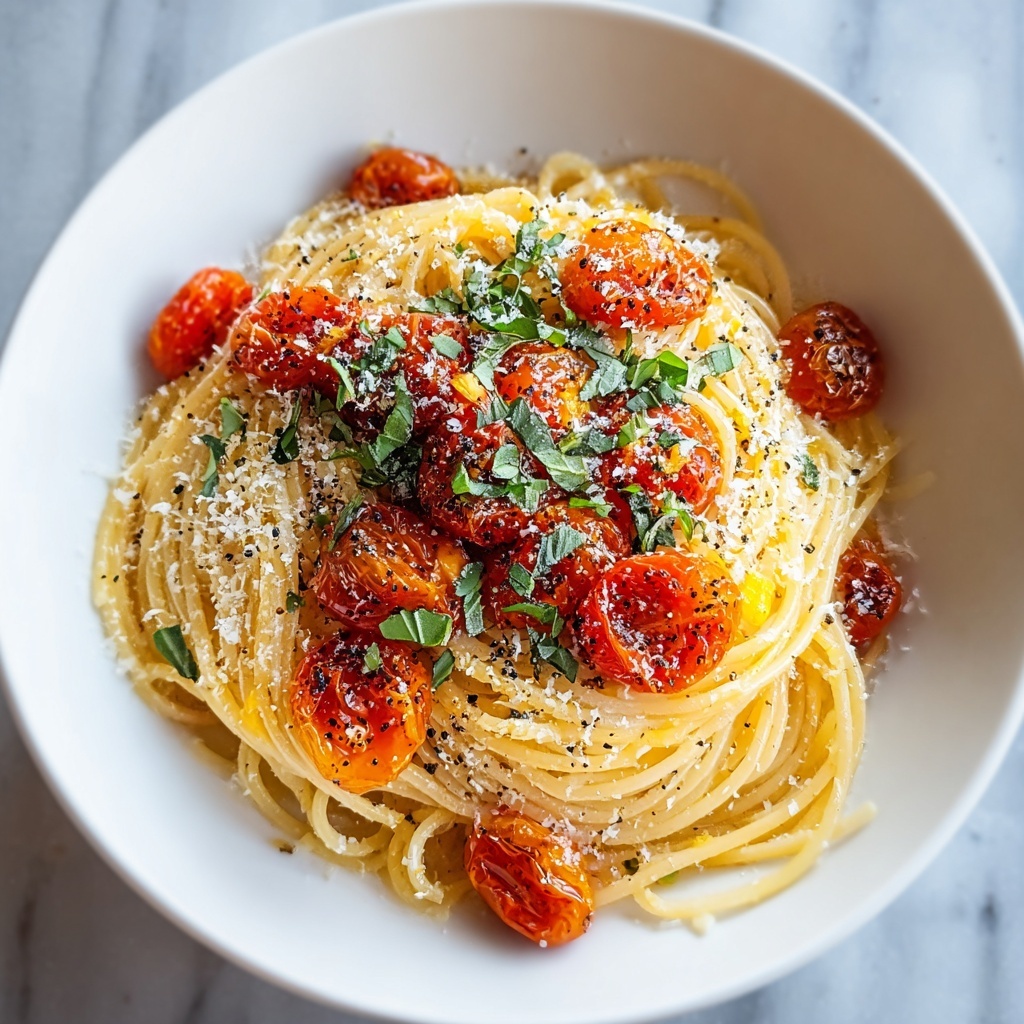 Creamy Fresh Tomato Garlic Pasta Recipe - Recipe Image