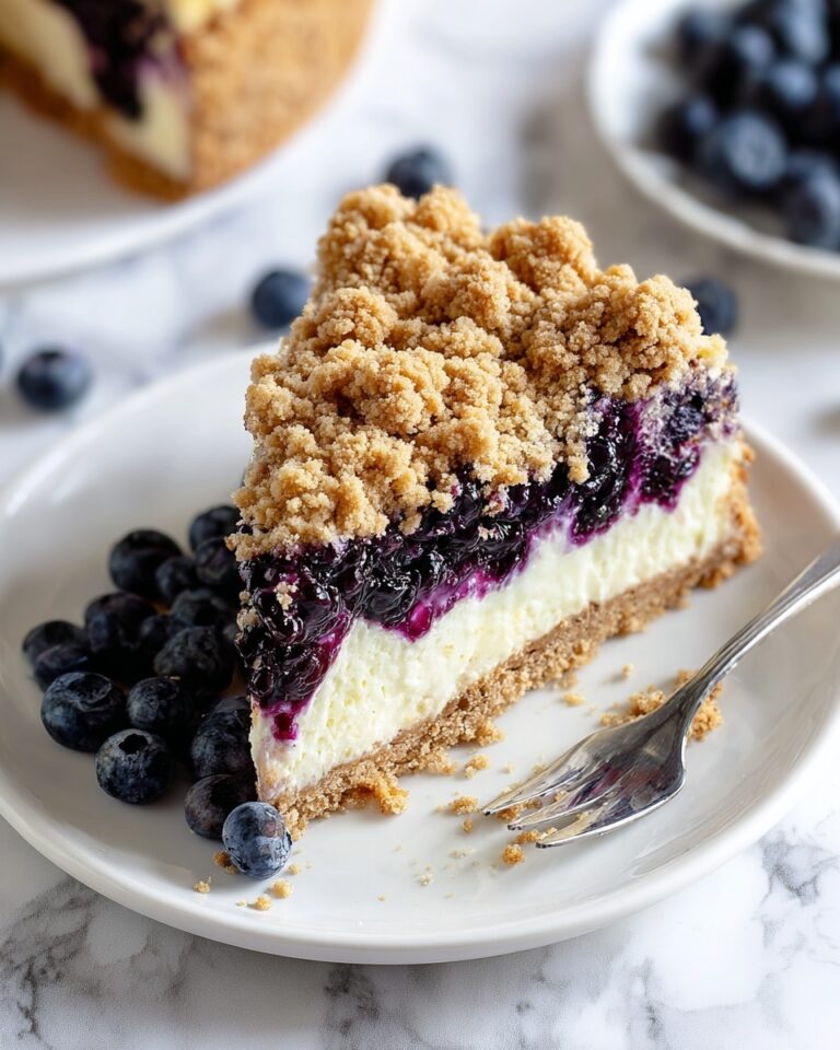 Blueberry Crumble Cheesecake Recipe