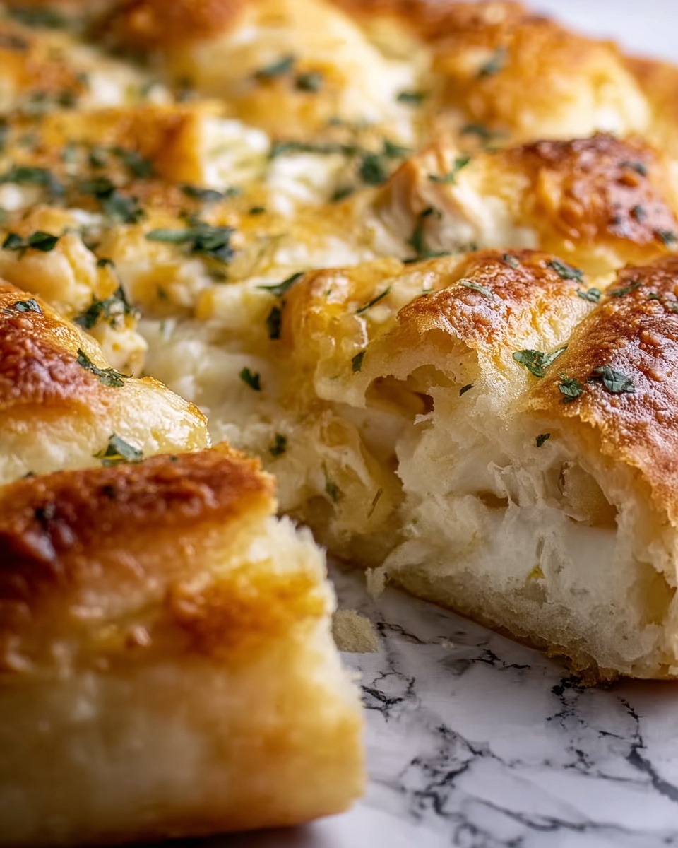 Chicken Crescent Casserole with Cheddar and Parmesan Recipe - Recipe Image