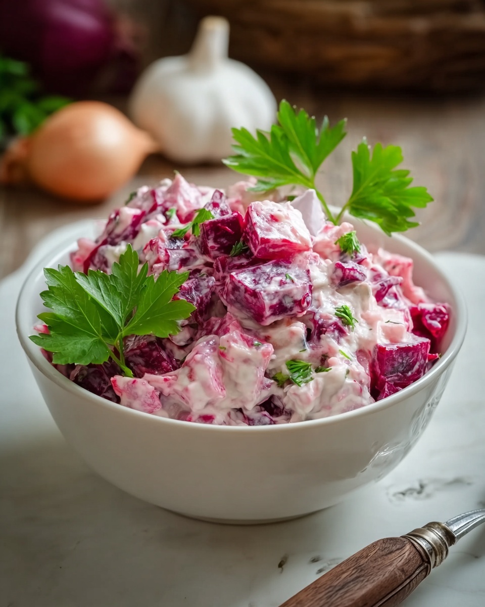 Creamy Beetroot Salad Recipe - Recipe Image
