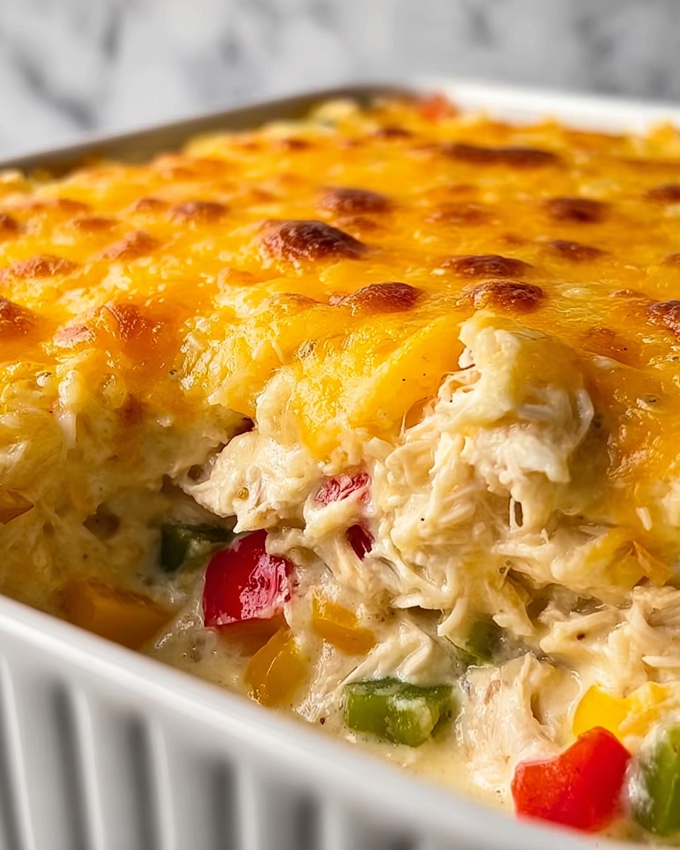Cheesy Chicken Fajita Casserole Recipe - Recipe Image