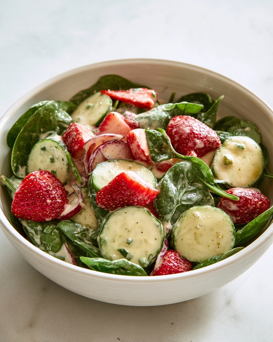 Easy Strawberry Spinach Salad Recipe - Recipe Image