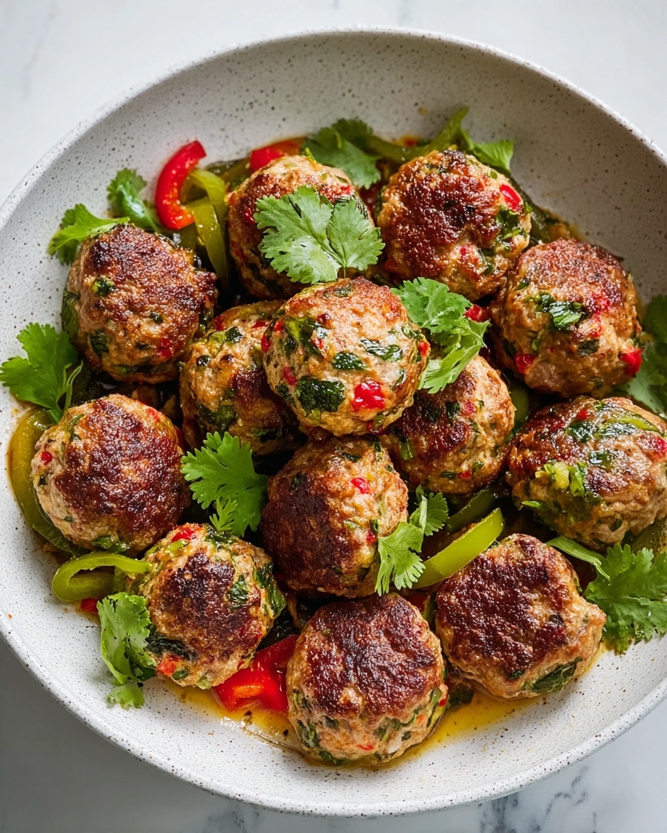 Homemade Lebanese Chicken Meatballs with Fresh Herbs Recipe - Recipe Image