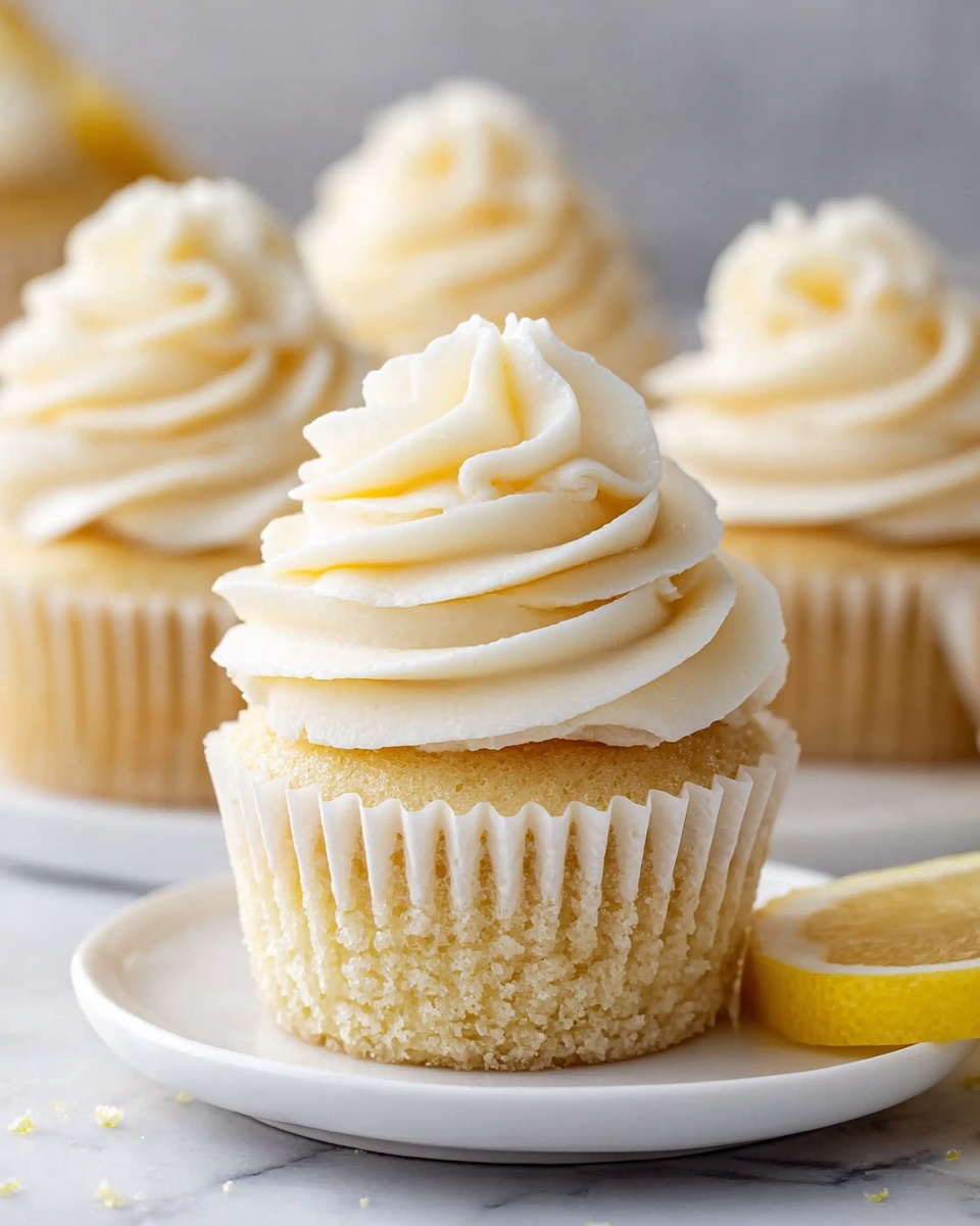 Honey Lemon Cupcakes with Creamy Honey Frosting Recipe - Recipe Image