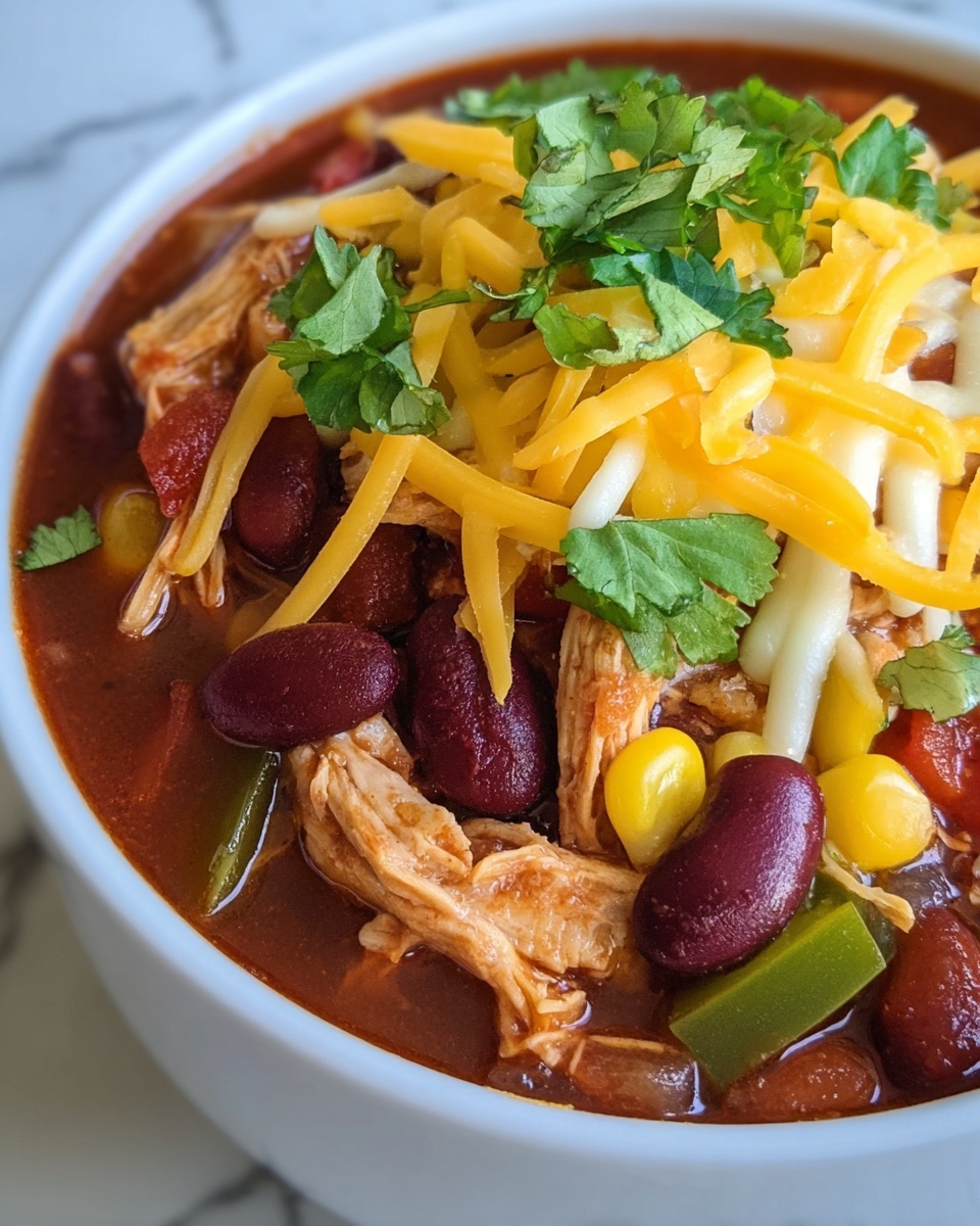 Hearty Homemade Chicken Chili Recipe - Recipe Image