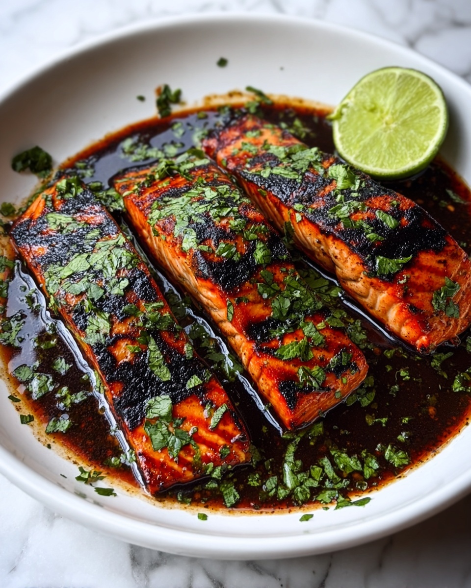 Sweet and Savory Black Garlic Honey Lime Salmon Recipe - Recipe Image