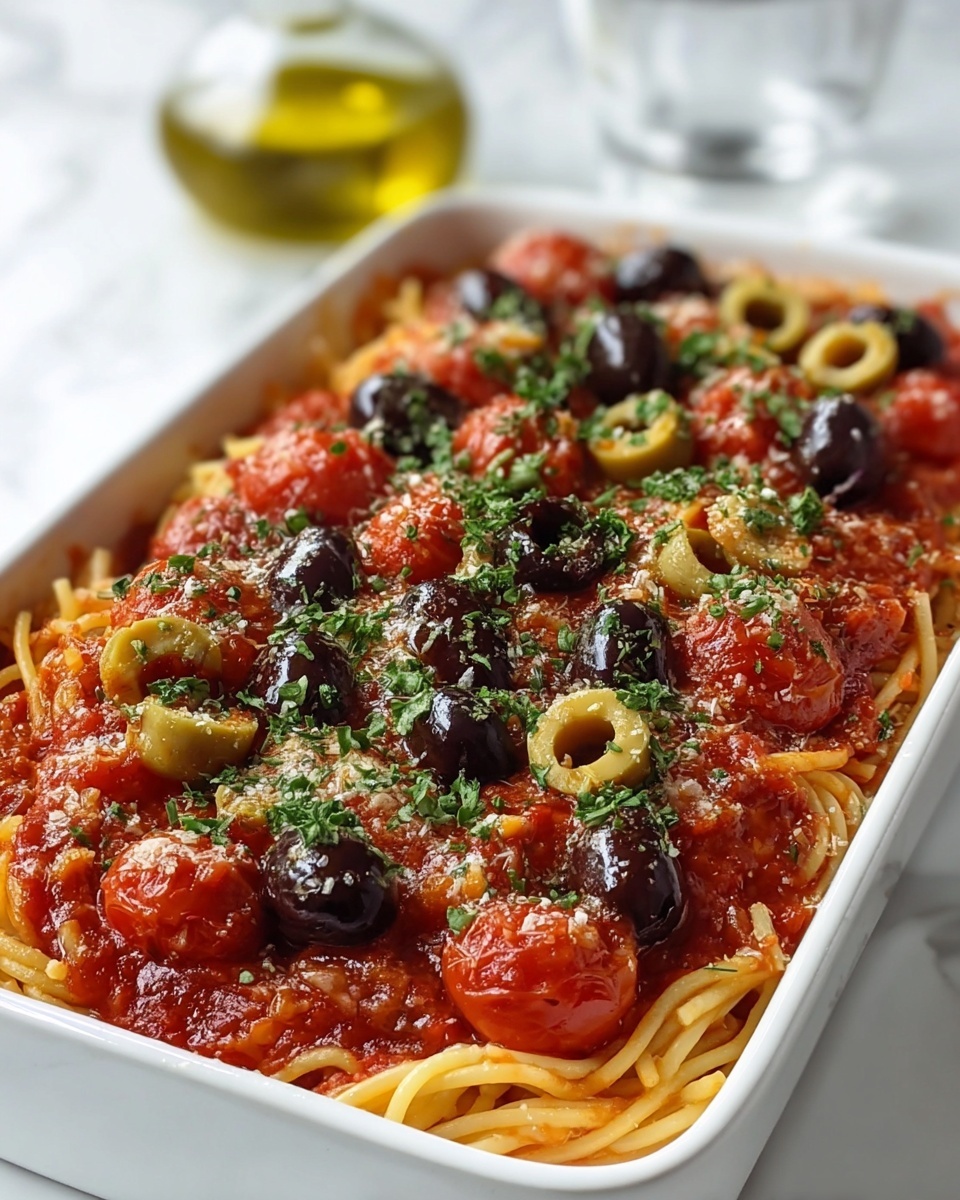 Homemade Puttanesca Pasta Bake Recipe - Recipe Image