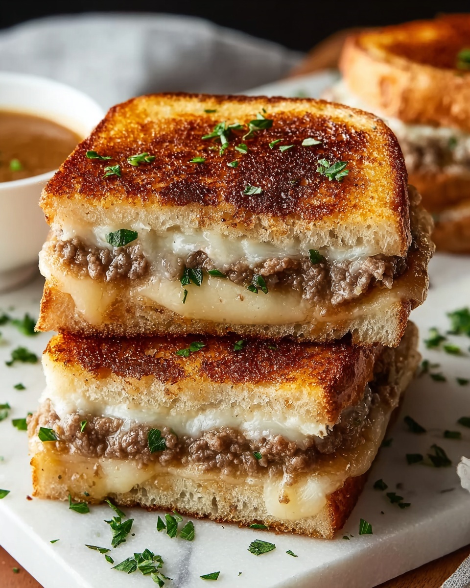 Easy French Dip Squares Recipe – Perfect Party Appetizer Recipe - Recipe Image