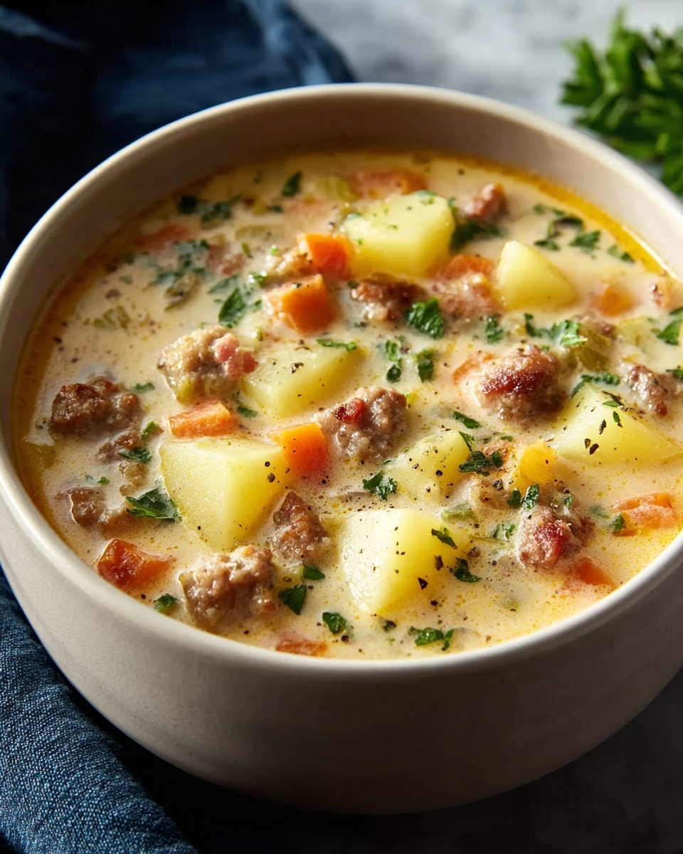 Easy Sausage Potato Soup Recipe - Recipe Image
