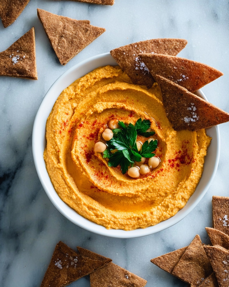Roasted Red Pepper and Sriracha Hummus Recipe - Recipe Image