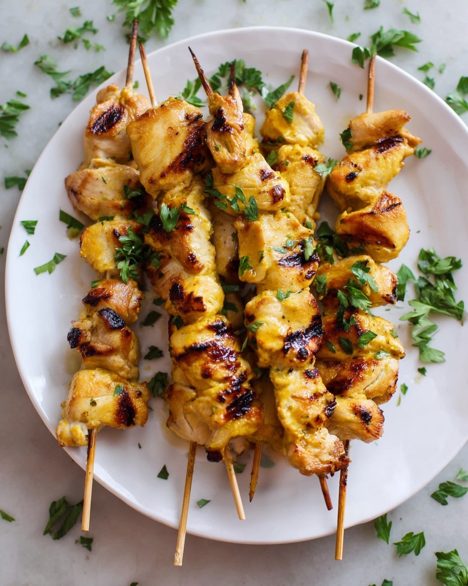 Grilled Honey Mustard Chicken Skewers Recipe - Recipe Image