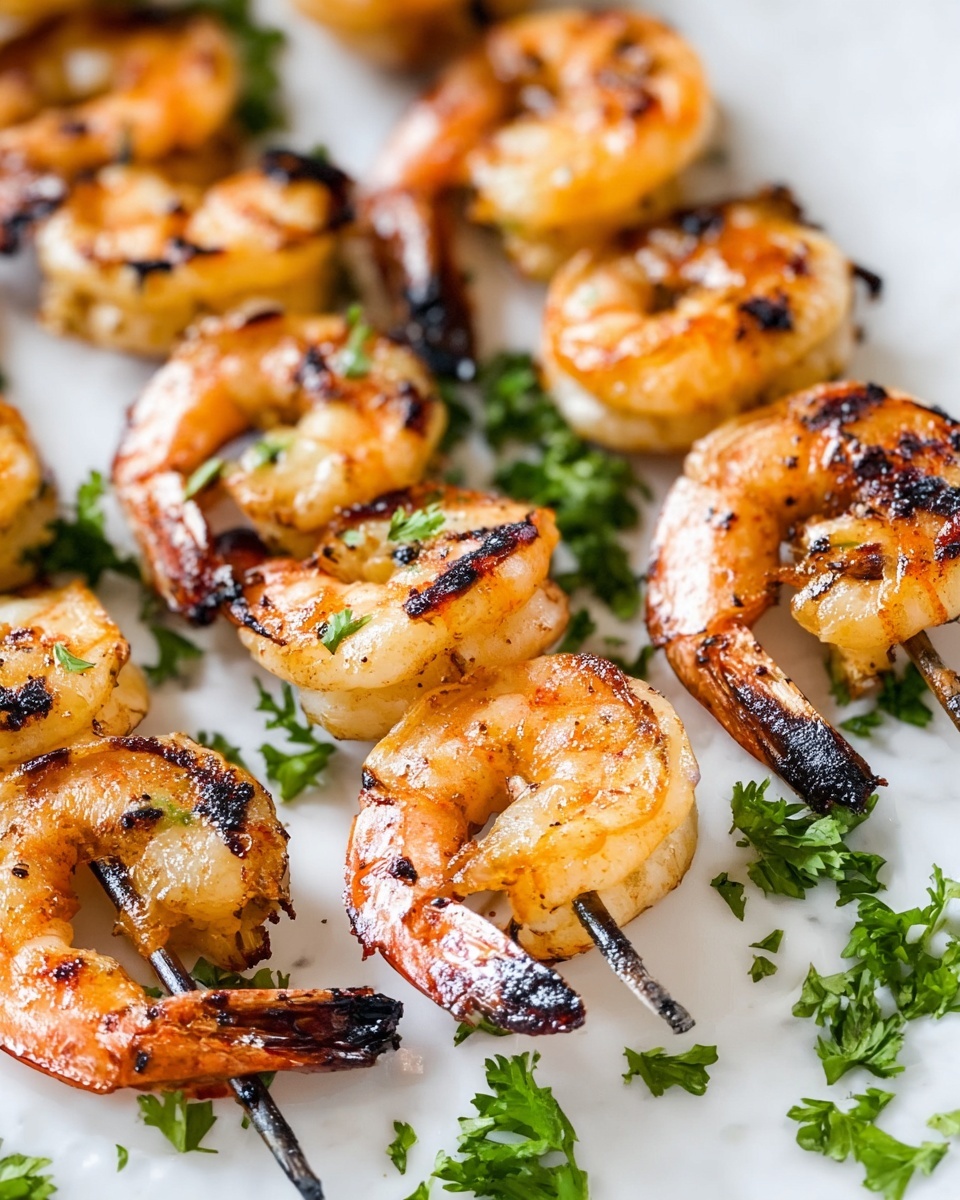 Grilled Honey Garlic Shrimp Recipe - Recipe Image