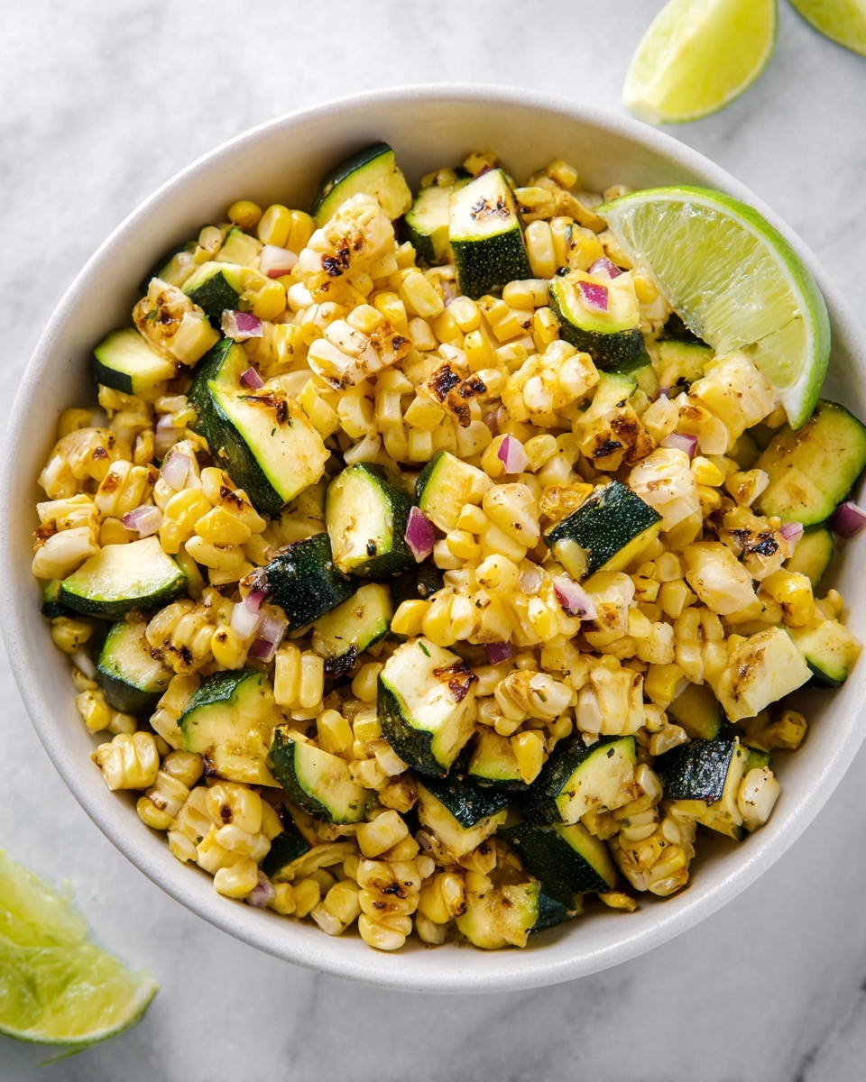 Grilled Corn and Zucchini Salad Recipe - Recipe Image