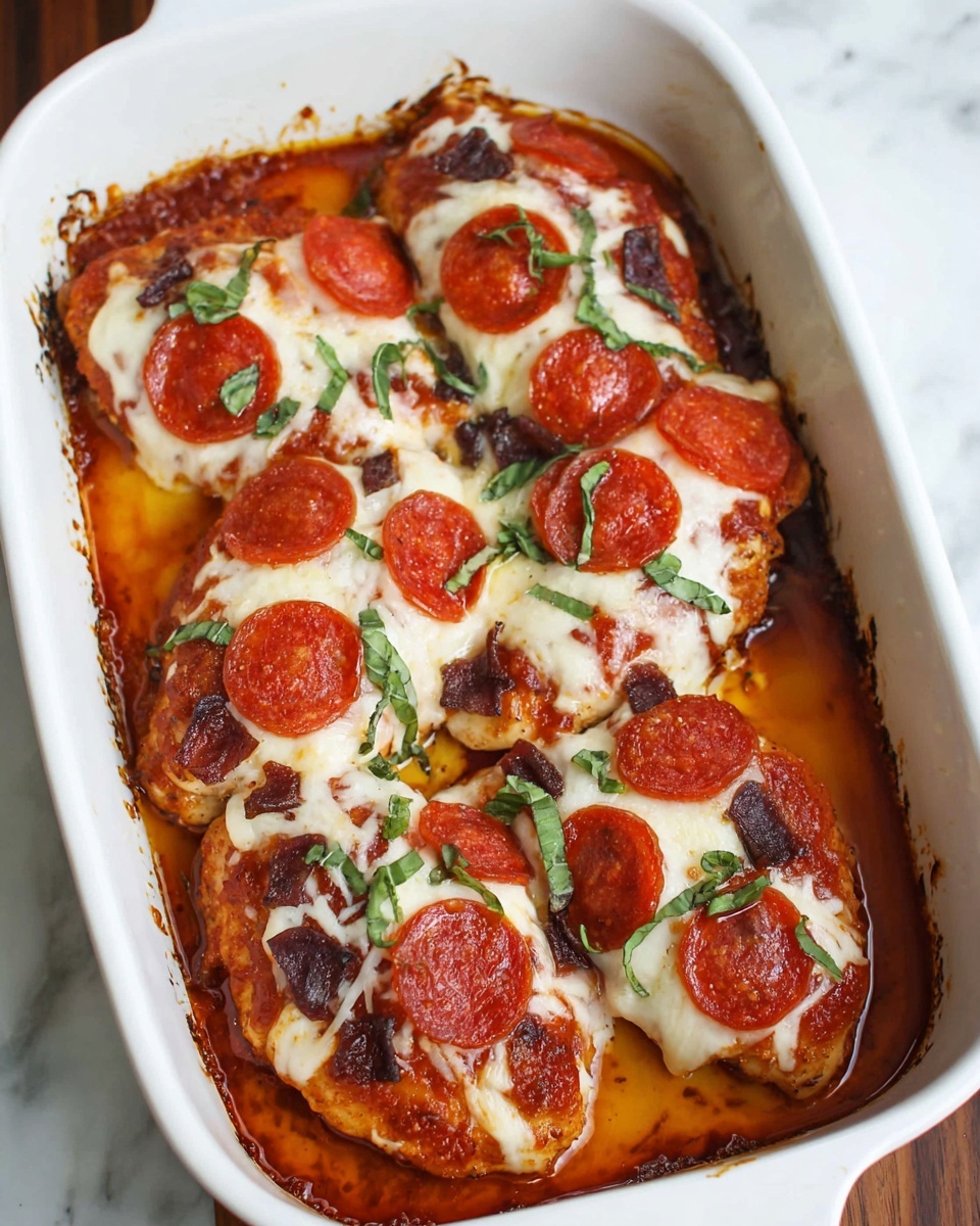 Pizza Chicken Bake Recipe - Recipe Image