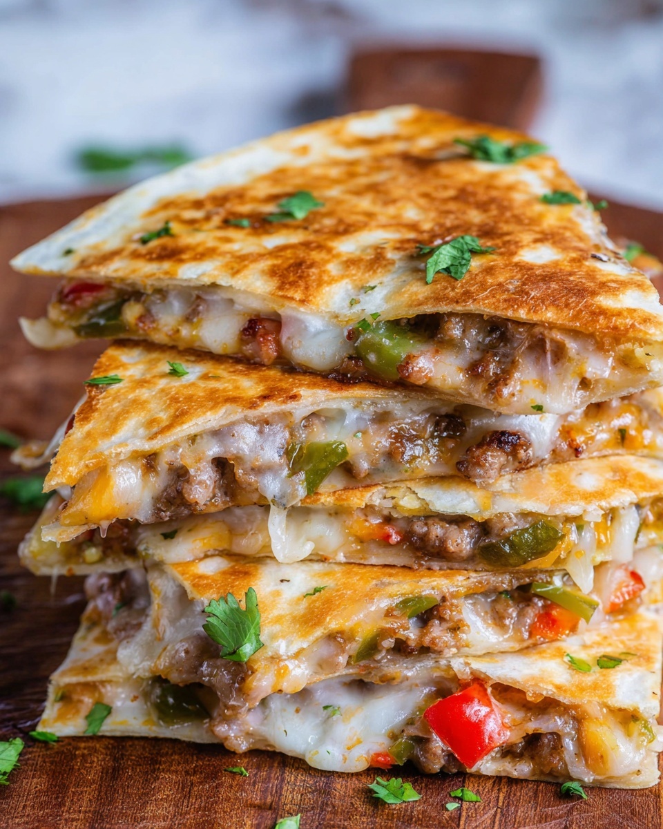Philly Cheesesteak Quesadilla Recipe - Recipe Image