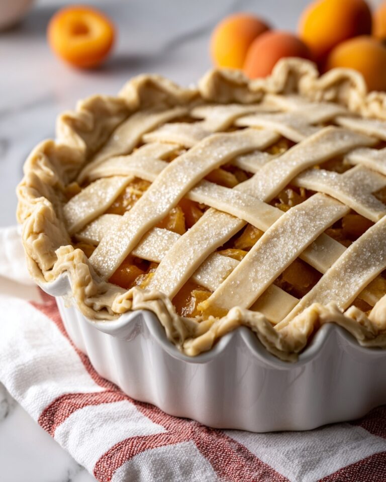 Sweet Apricot Pie with Flaky Cream Cheese Pastry Recipe