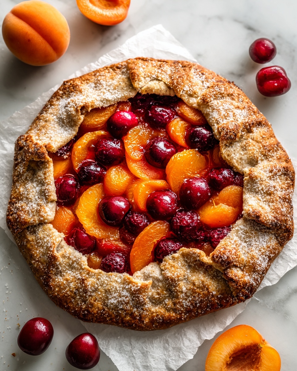 Apricot Cherry Galette Recipe - Recipe Image