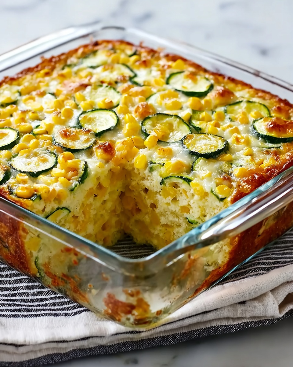 Zucchini Cornbread Casserole Recipe - Recipe Image