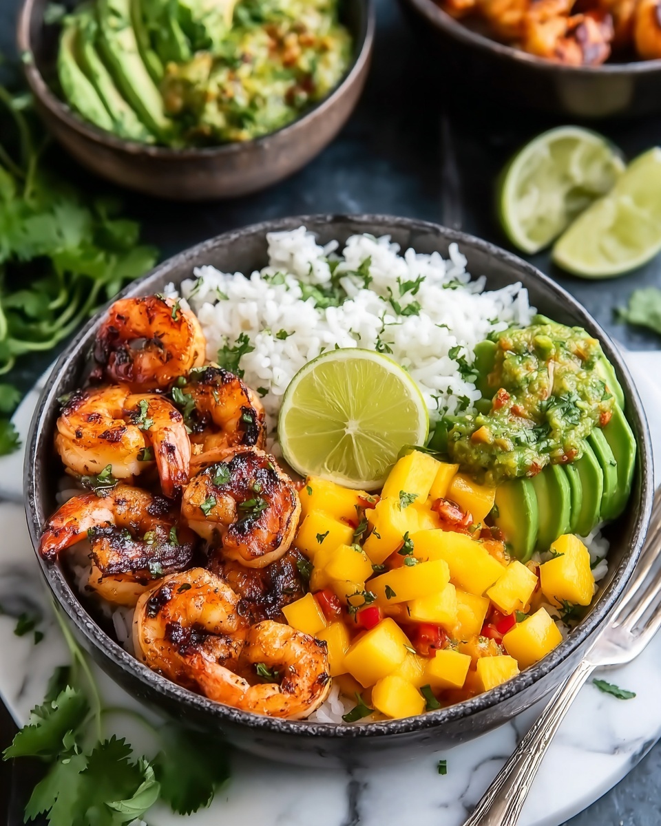Easy Chili Lime Shrimp Bowls Recipe - Recipe Image