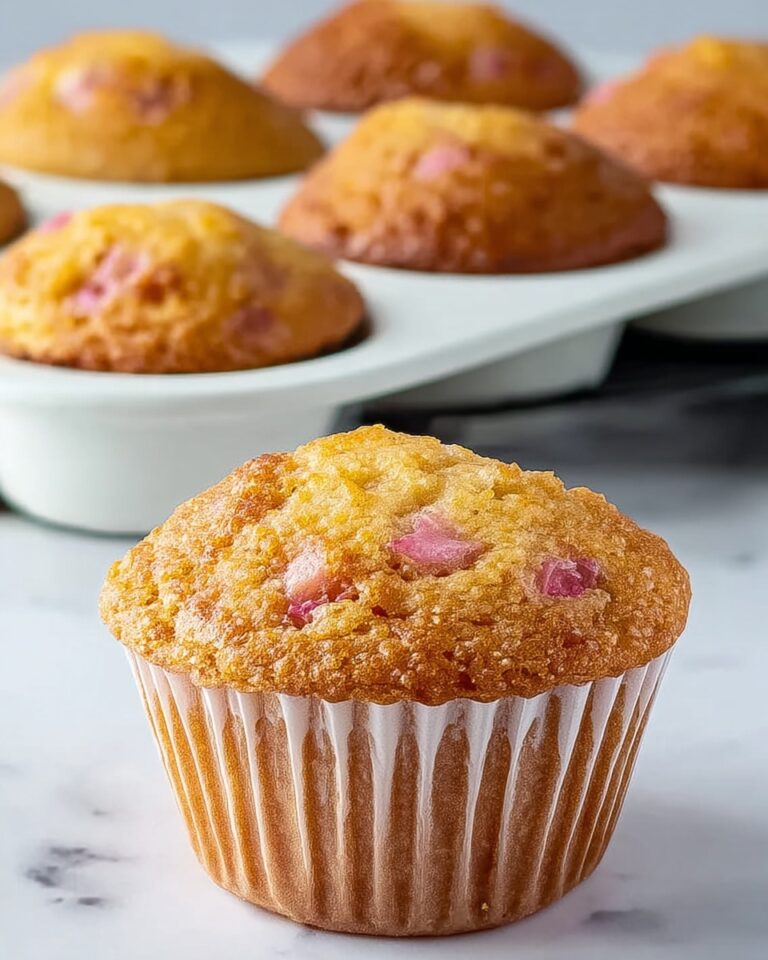 Rhubarb Muffins with Greek Yogurt Recipe