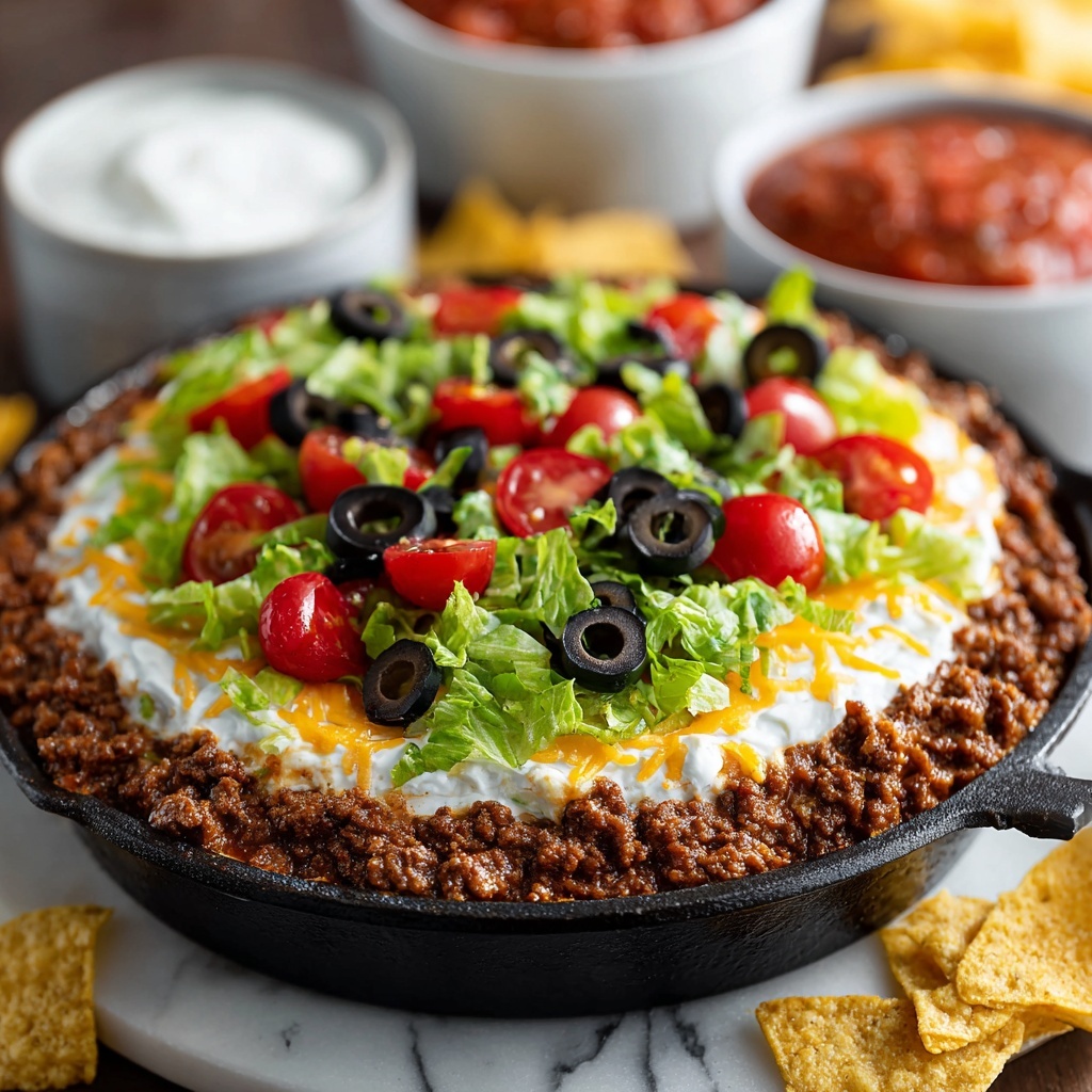 High-Protein Taco Dip: Healthy, Creamy & Perfect for Snacking Recipe - Recipe Image
