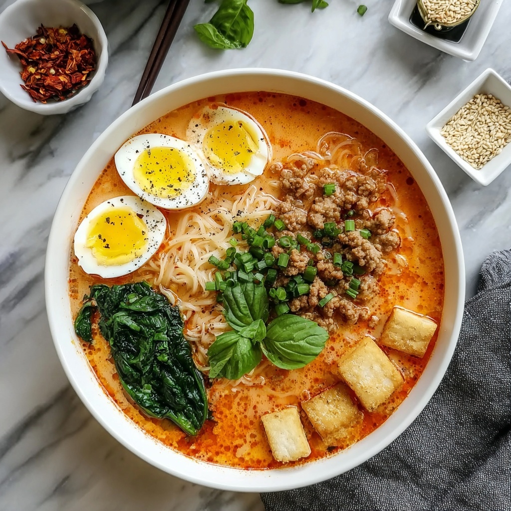 Tan Tan Ramen with Spicy Sesame Broth and Pork Recipe - Recipe Image