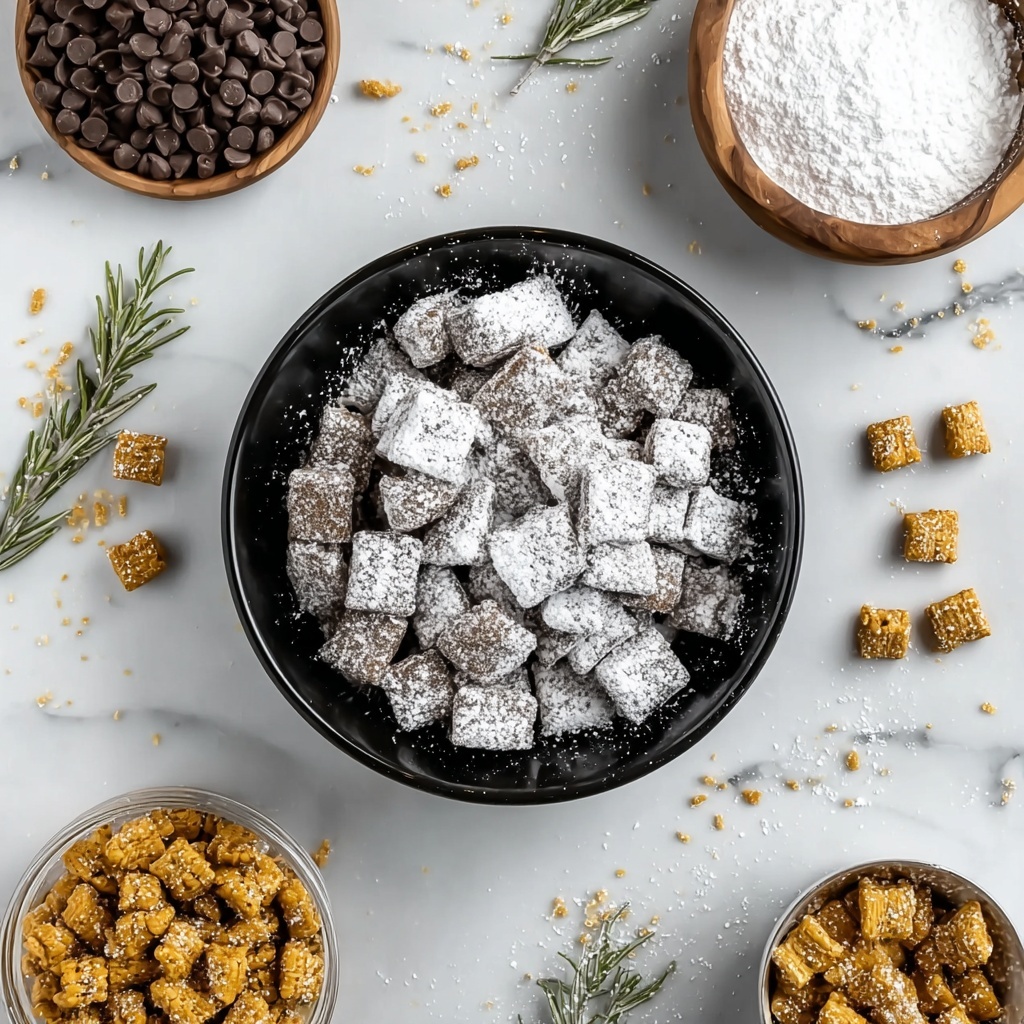 Homemade Puppy Chow (Chocolate Peanut Butter Cereal Treat) Recipe - Recipe Image