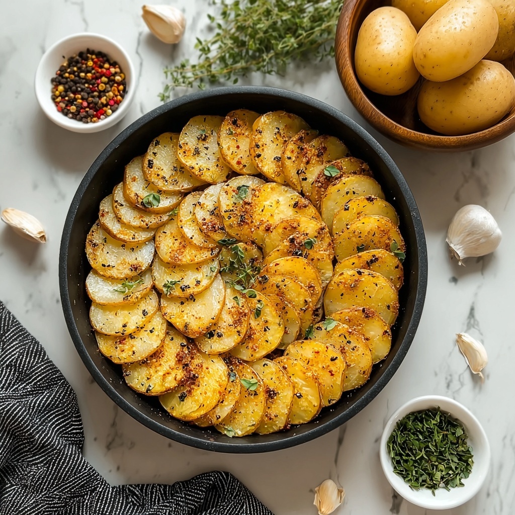 Crispy Parmesan Baked Potato Slices Recipe - Recipe Image