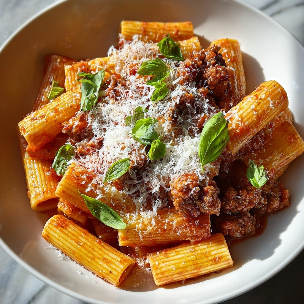 Creamy Spicy Italian Rigatoni Recipe - Recipe Image