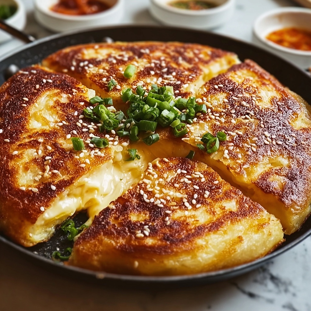 Korean Cheese Potato Pancakes Recipe - Recipe Image