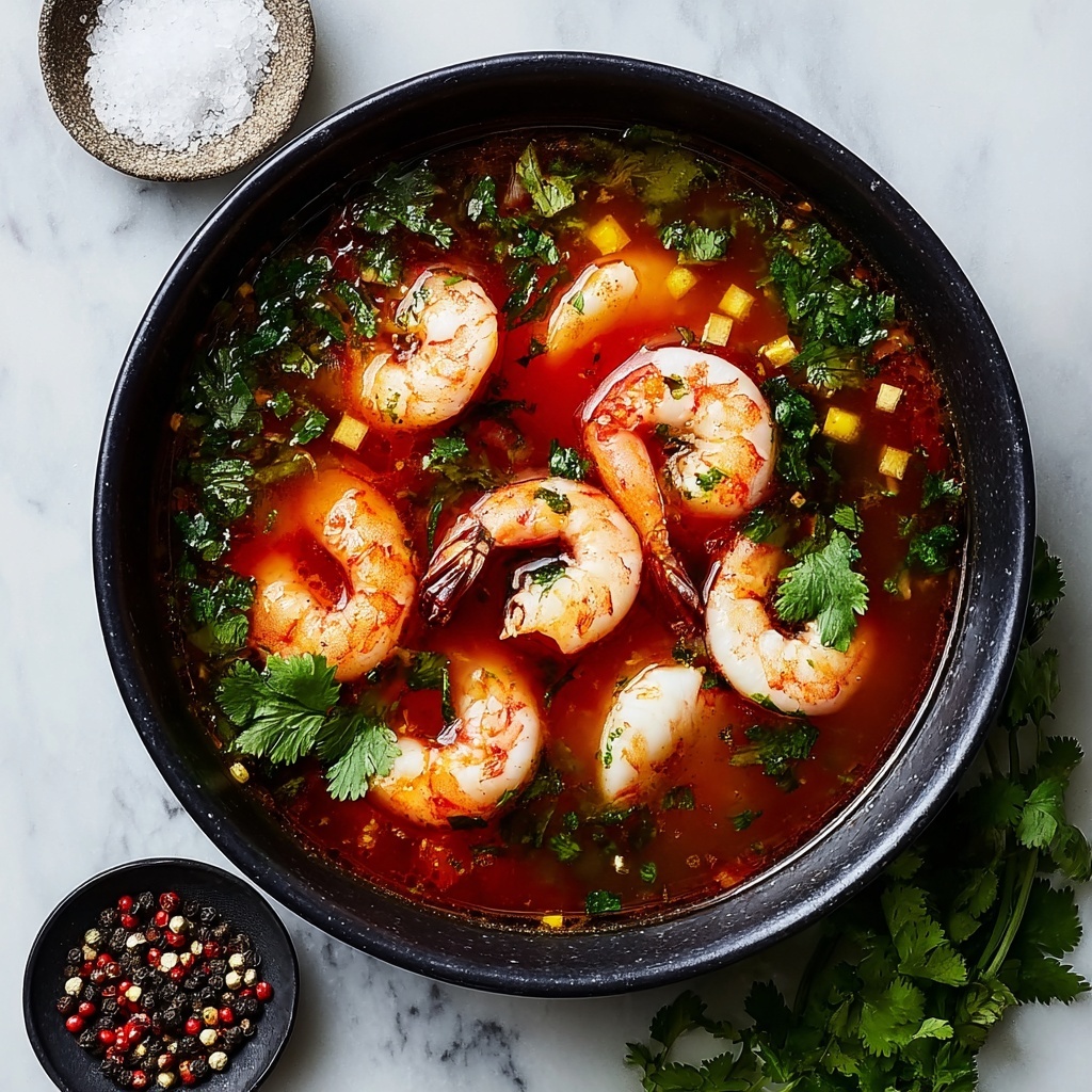 Spicy Shrimp Coconut Tomato Soup Recipe - Recipe Image
